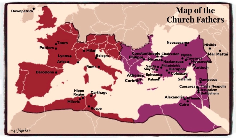 Church Fathers Map