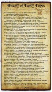 Church History: List of Popes - The 4 Marks